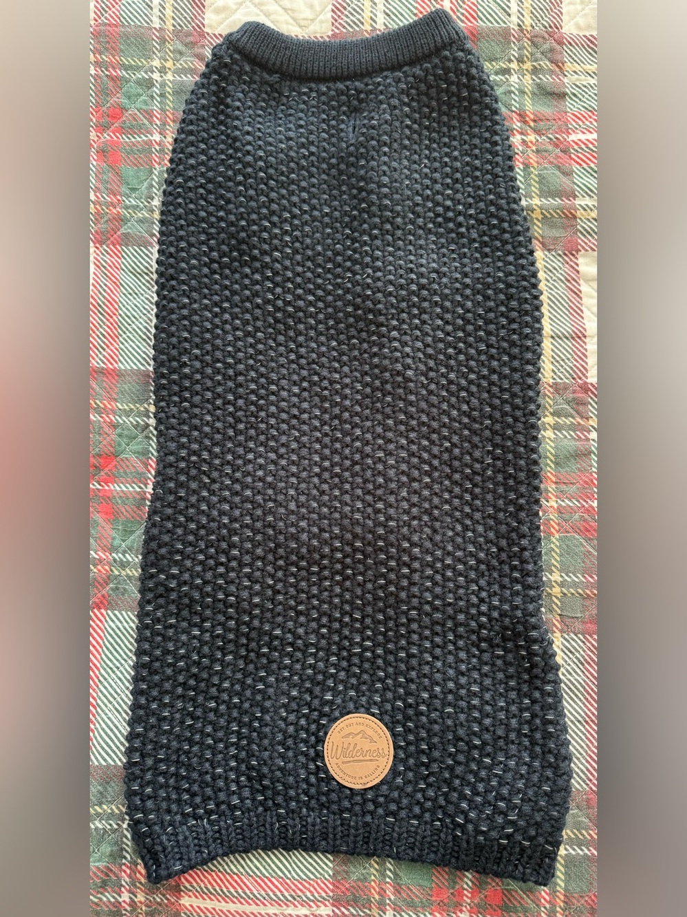 KYEES Wilderness Knit Dog Sweater Black/Gray Warm French Bulldog
